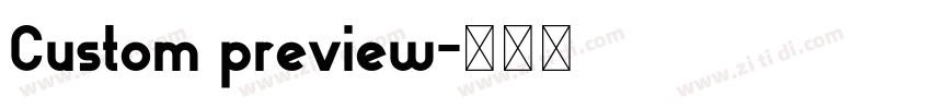 Custom preview字体转换